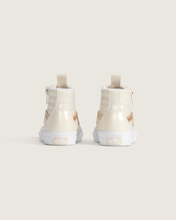 トップス K2 Toddler SK8-Hi Side Zip Shoe in Dazzled Turtledove White | Vans