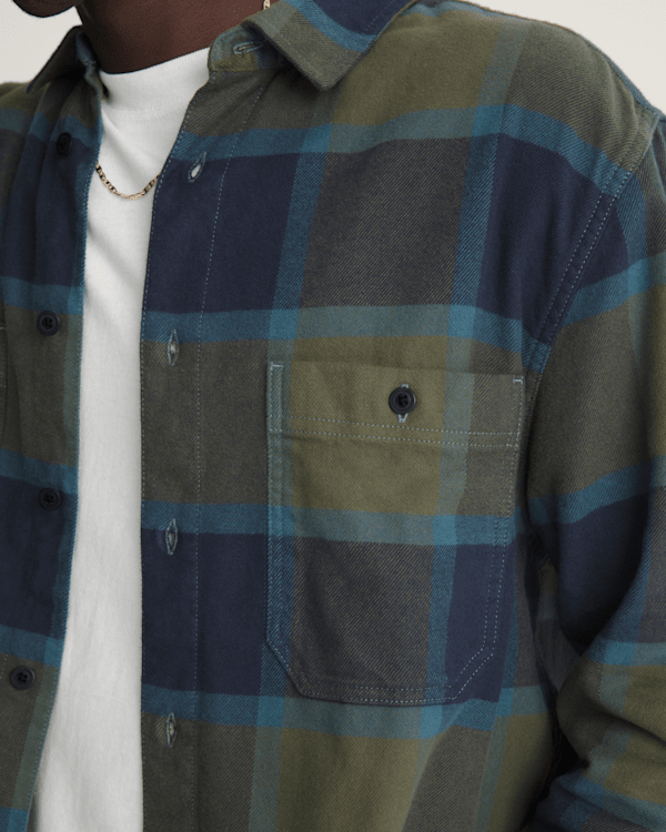Larkspur Plaid Flannel Shirt