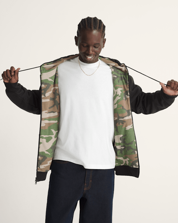 Dover Thermal Zip Hoodie in Black | Vans