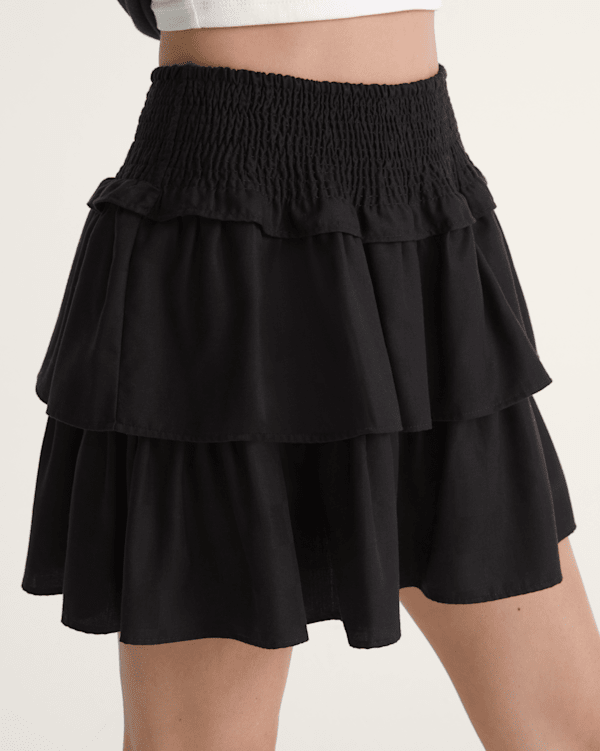 スカート VIVIANO / Tiered Skirt / Navy x Black スカート VIVIANO / Tiered Skirt / Navy x Black VIVIANO