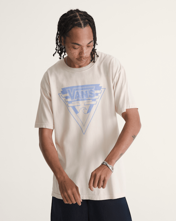Waffle Shop Wave Blend T-Shirt in Marshmallow White | Vans