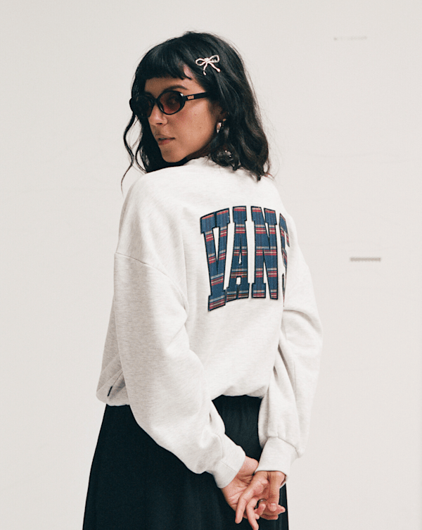 Tartan Up Retro Crew Sweatshirt