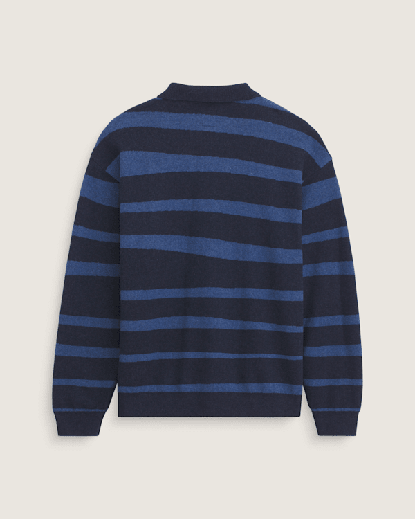 Davis Stripe Polo Sweater