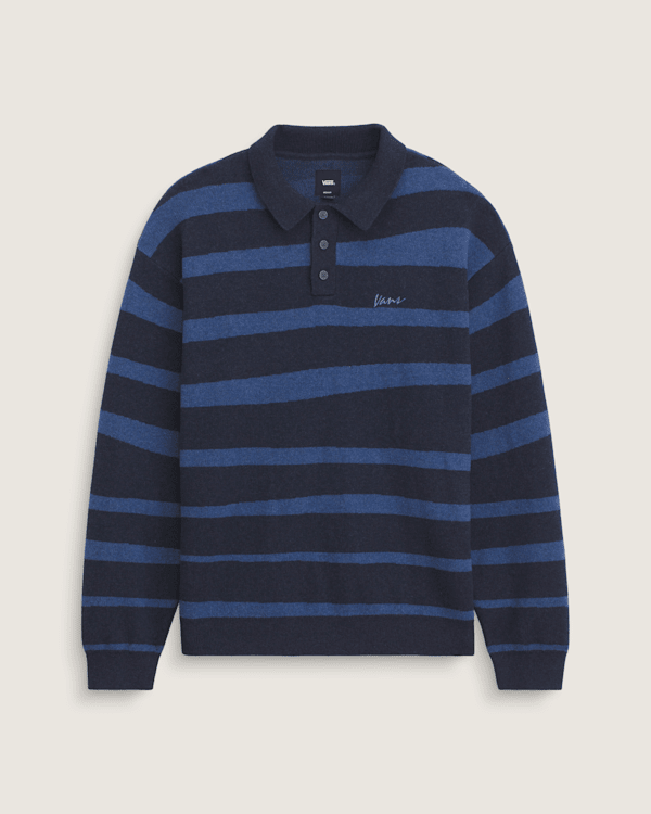 Davis Stripe Polo Sweater
