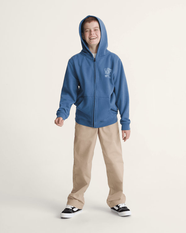 Kids Rippled Zip Hoodie