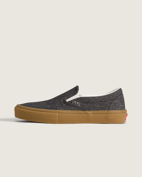 Vans Skate Slip-On Shoes (Denim Black)