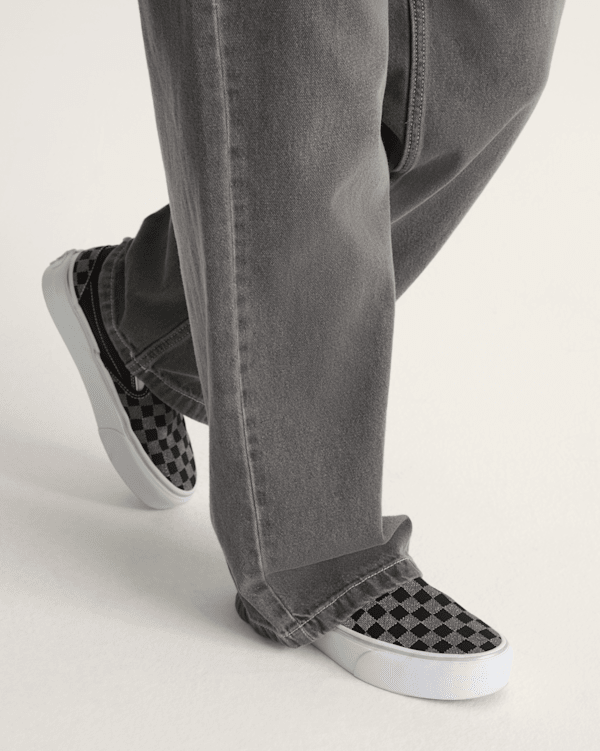 Classic Slip-On Platform Checkerboard Shoe