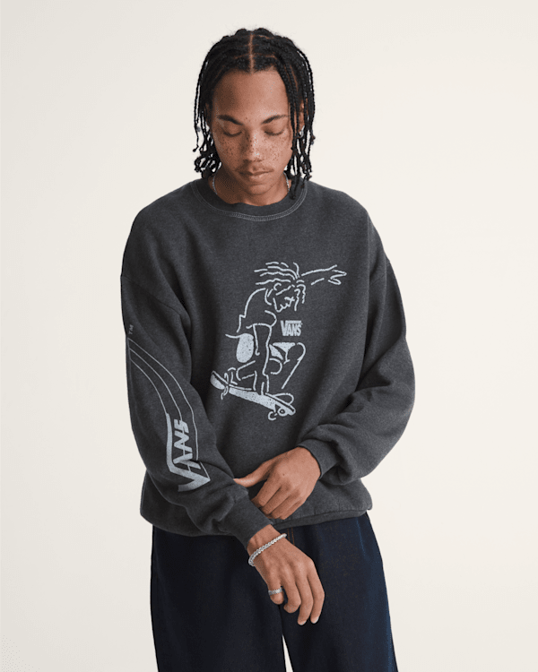 Waffle Shop Skate Crest Crewneck Sweatshirt