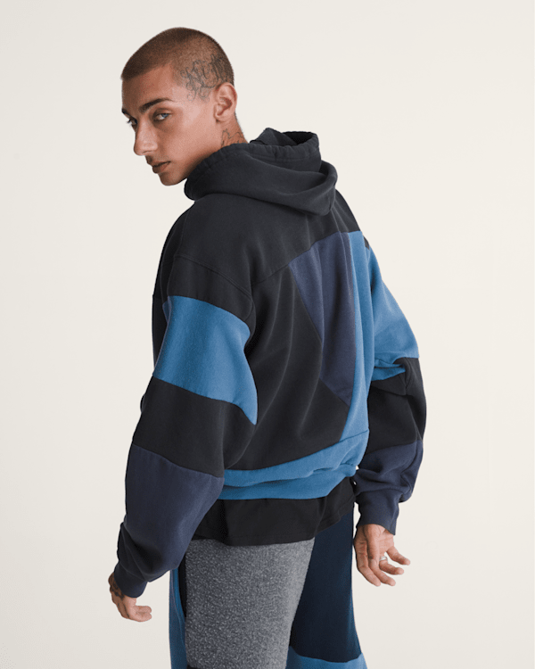 Waffle Shop Reimagined Pieced Hoodie in Blue | Vans