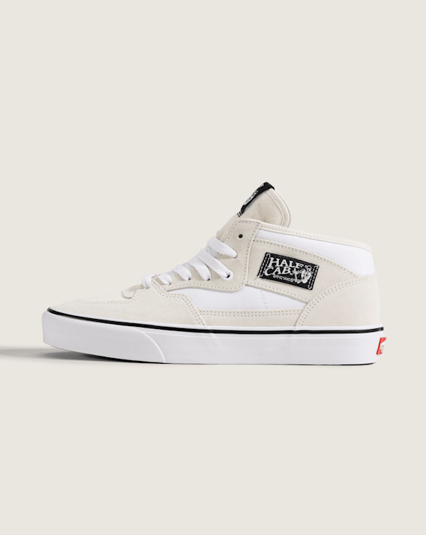 Vans Skate Classics Half Cab Shoe, Men's, M10/W11.5, Marshmallow/True White