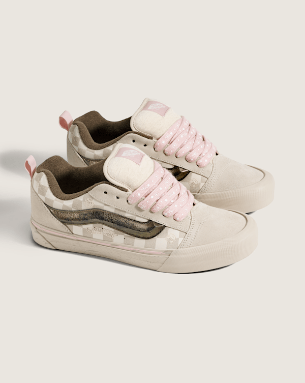 VANS x SPACE MOLLY Knu Skool Shoe in Space Molly Oatmeal Beige