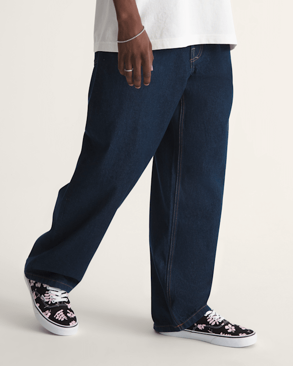 Premium Check-5 Loose Denim Pants