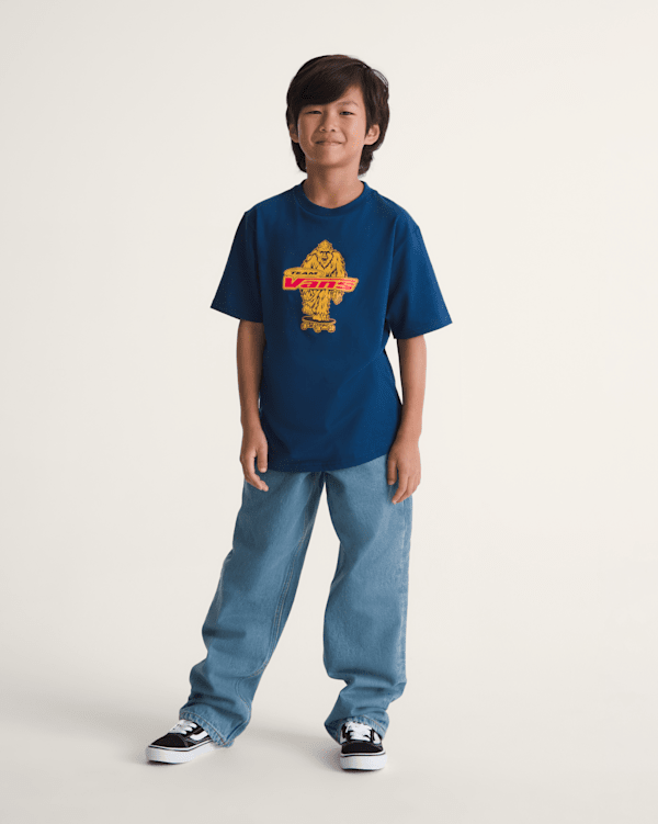 Kids Check-5 Loose Denim Pants