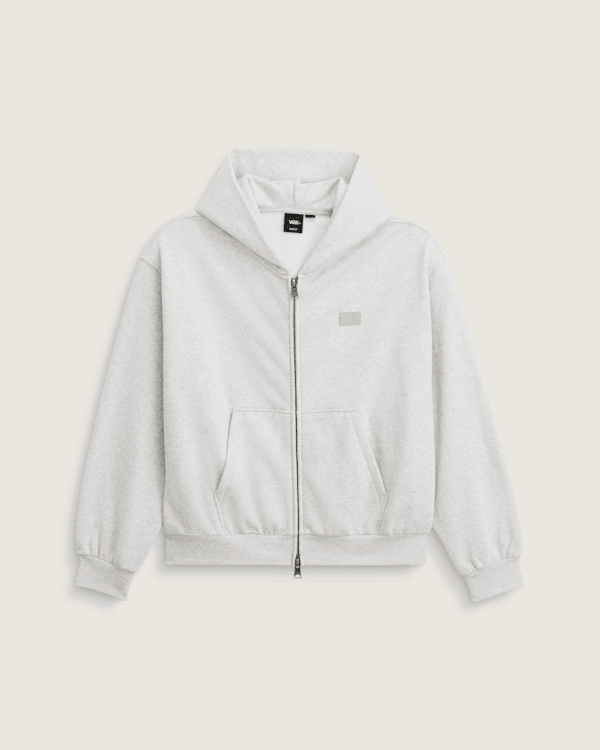Premium Zip Hoodie in Ash Heather Grey | Vans