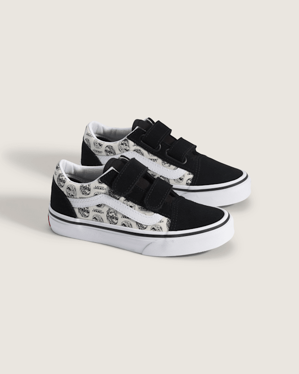Little Kids Old Skool V Shoe in Black / White | Vans