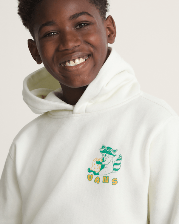 Kids Lazy Daze Pullover Sweatshirt in Marshmallow White | Vans