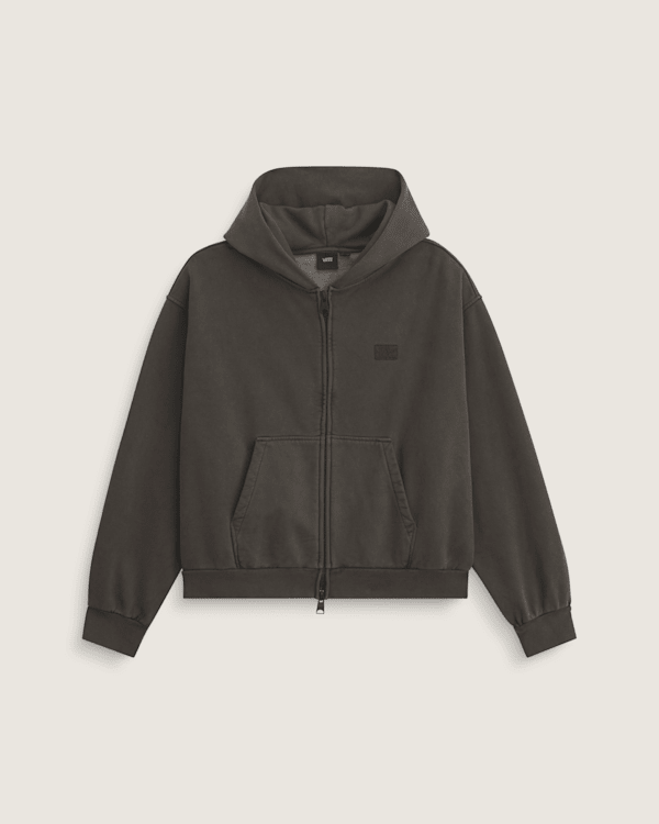 Premium Zip Hoodie in Faded Black | Vans