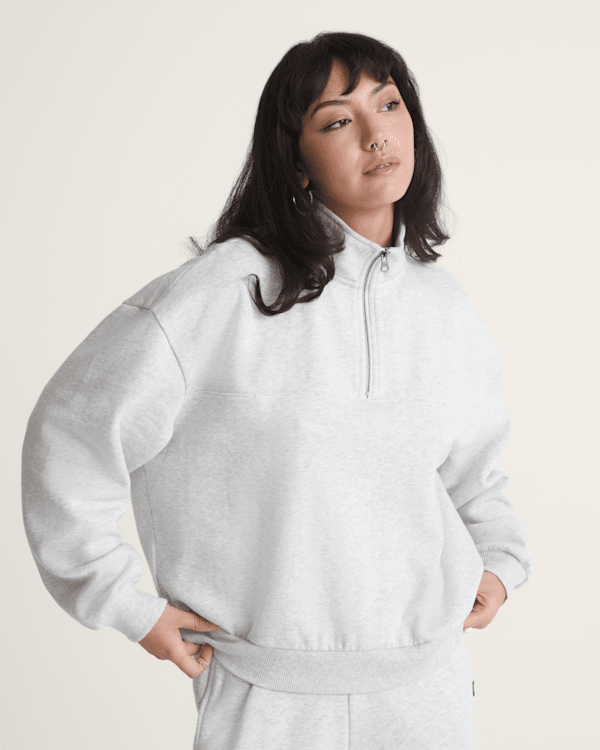 Script Logo Mock Neck Sweatshirt