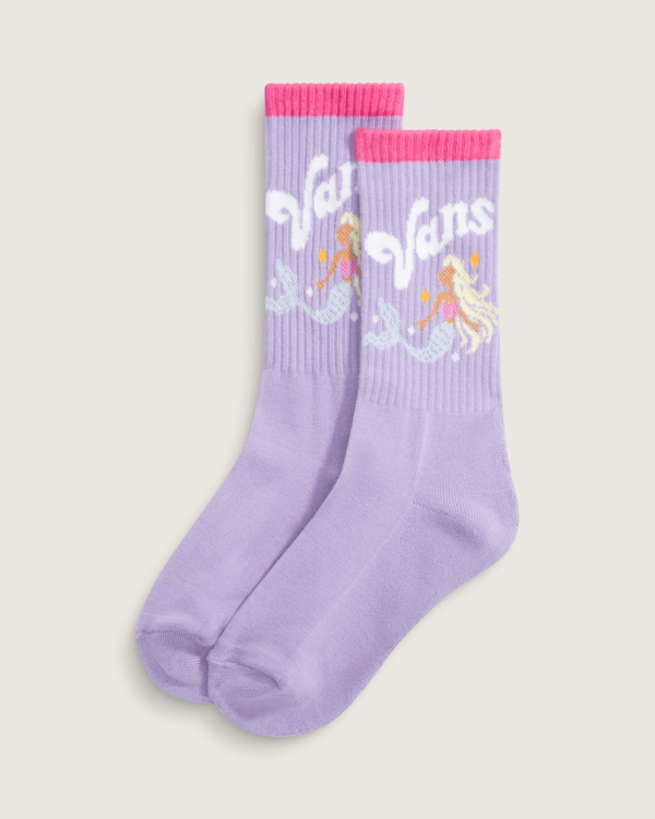 Kids Ticker Crew Socks in Soft Orchid Purple | Vans