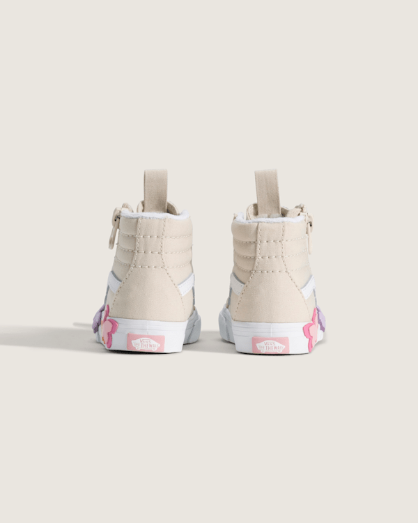 Toddler Sk8-Hi Side Zip Shoe in Beige | Vans