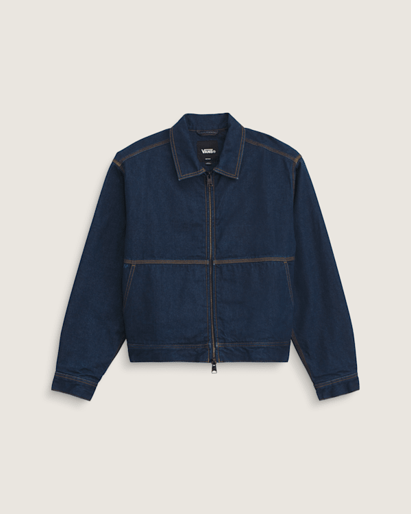 Premium Denim Station Jacket in Dark Indigo Blue | Vans