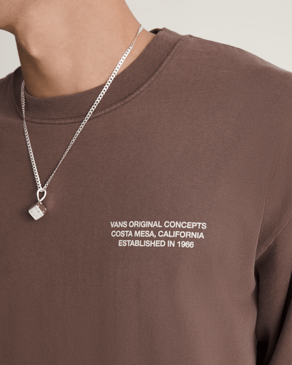 Original Concepts Long Sleeve T-Shirt in Vintage Cocoa Brown | Vans