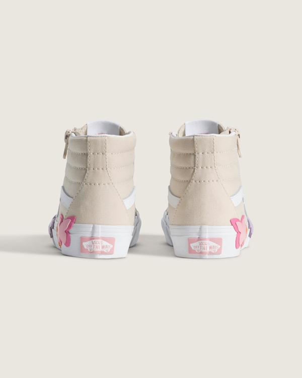 Little Kids Sk8-Hi Side Zip Shoe in Turtledove White | Vans