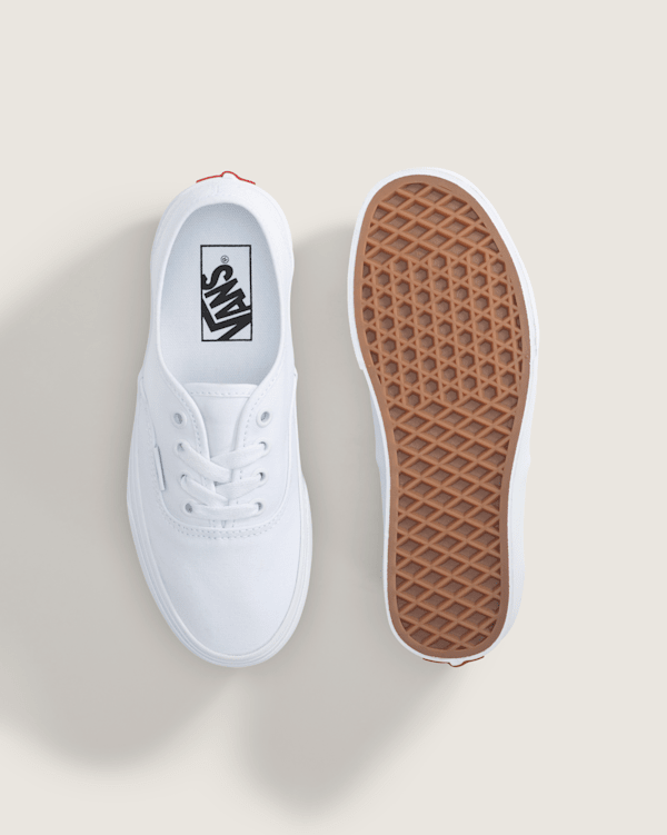 Big Kids Authentic Shoe in True White | Vans