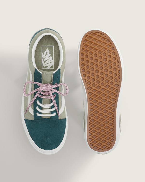 Old Skool Shoe in Pink / Green | Vans