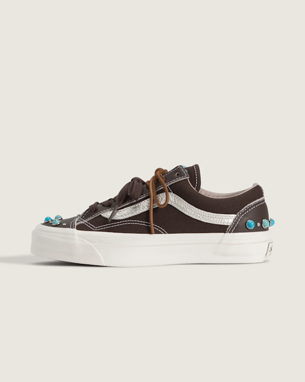 Vans Premium Old Skool 36 Brown | Gem-Embellished Suede