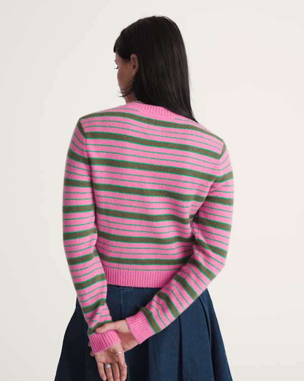Dolly Stripe Cardigan Sweater