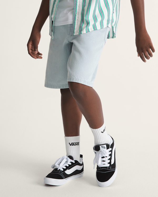 Kids Check-5 Baggy Denim Shorts