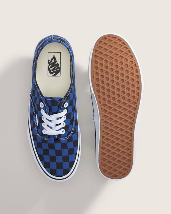 Authentic Checkerboard Shoe in Checkerboard Blue / Black | Vans display picture 1