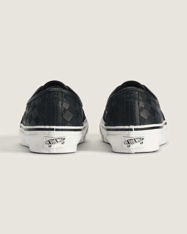 Premium Authentic Shoe in Checkerboard Blackout | Vans