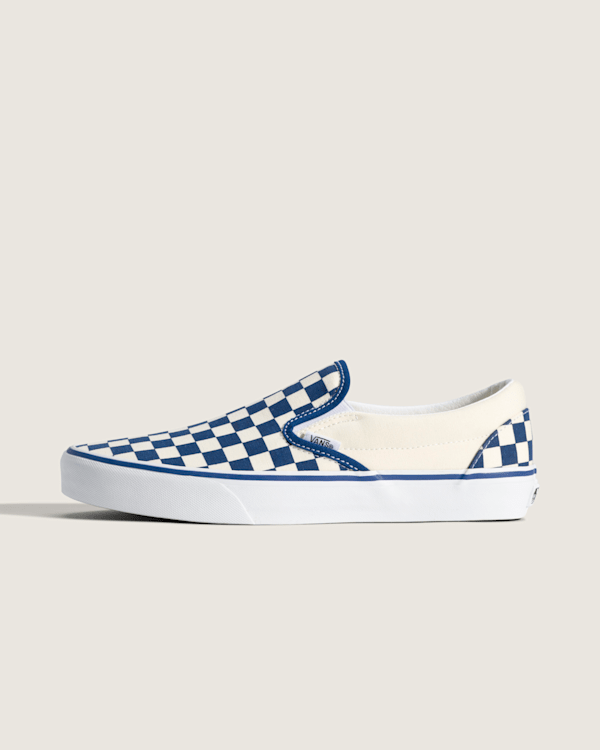 Checkerboard True Blue / White
