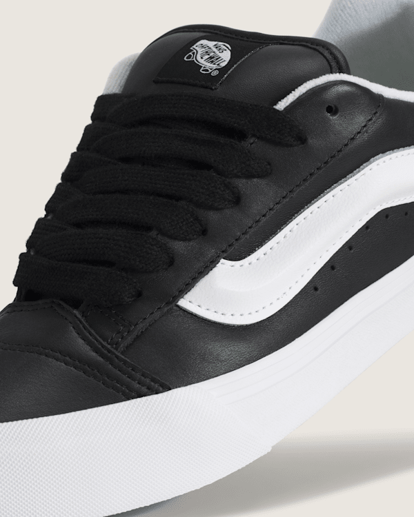 Knu Skool Shoe in Black / True White | Vans