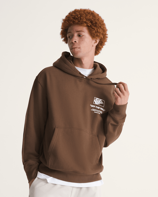 Stacked Hi Pullover Hoodie in Vintage Cocoa Brown | Vans