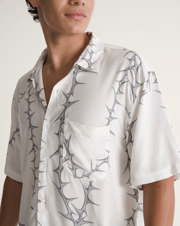 Van Doren Printed Camp Button Up Shirt