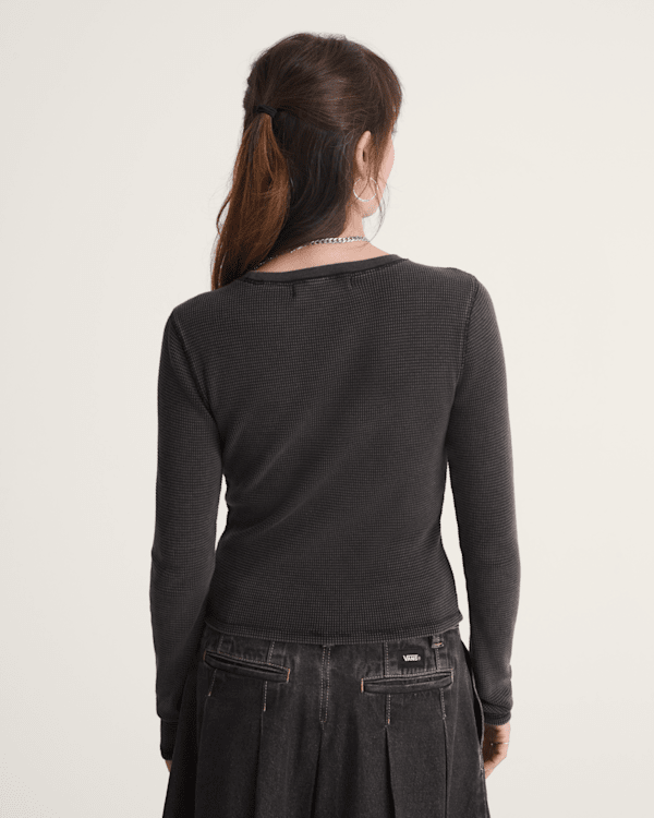 Teri Waffle Long Sleeve Shirt