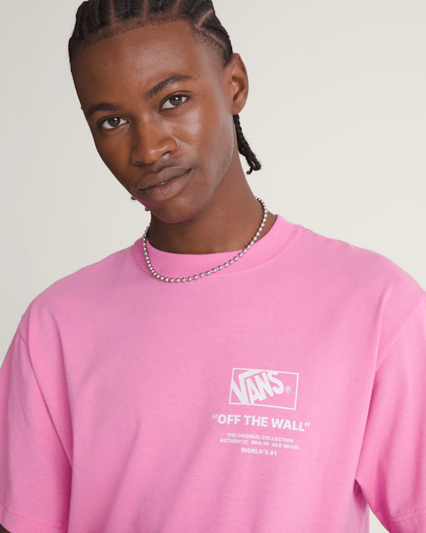 Stacked Hi T-Shirt in Fizz Pink | Vans