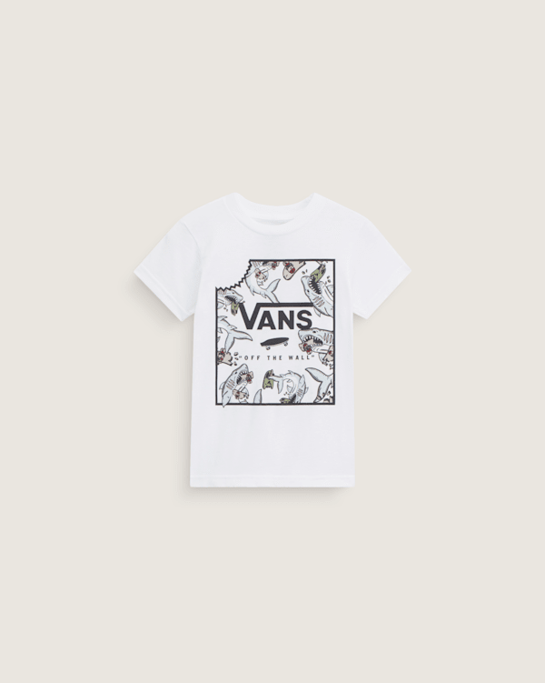 Kids Little Kids Shark Bite T-Shirt en White | Vans CA