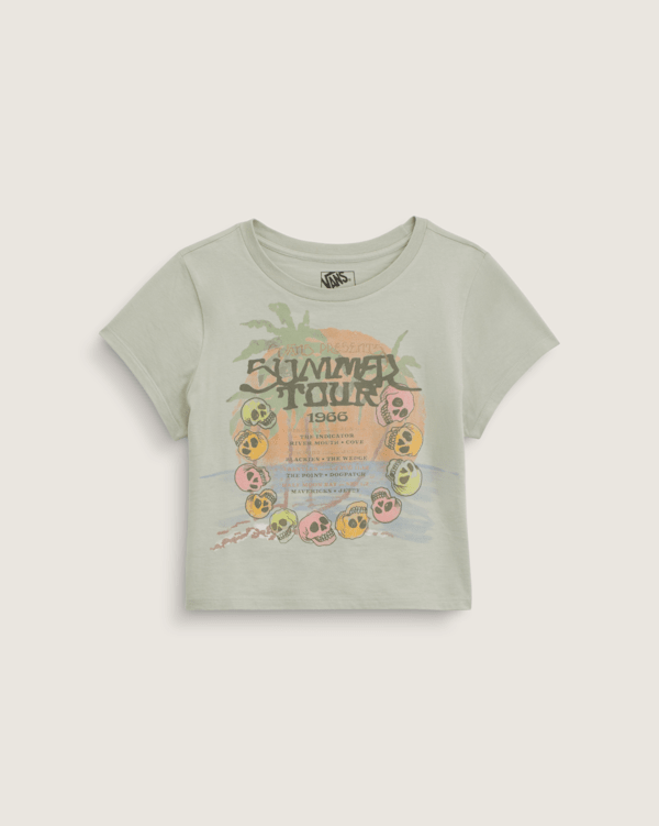 Summer Daze Palm T-Shirt in Soft Sage Green | Vans