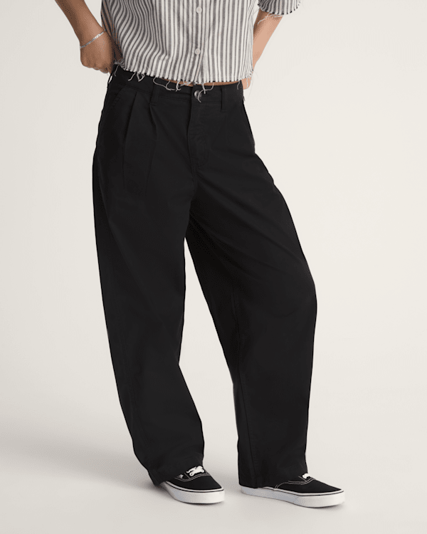 Pleated Pants in Black | Vans