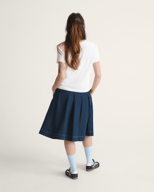 Authentic Chino Denim Skirt