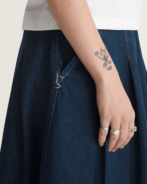 Authentic Chino Denim Skirt