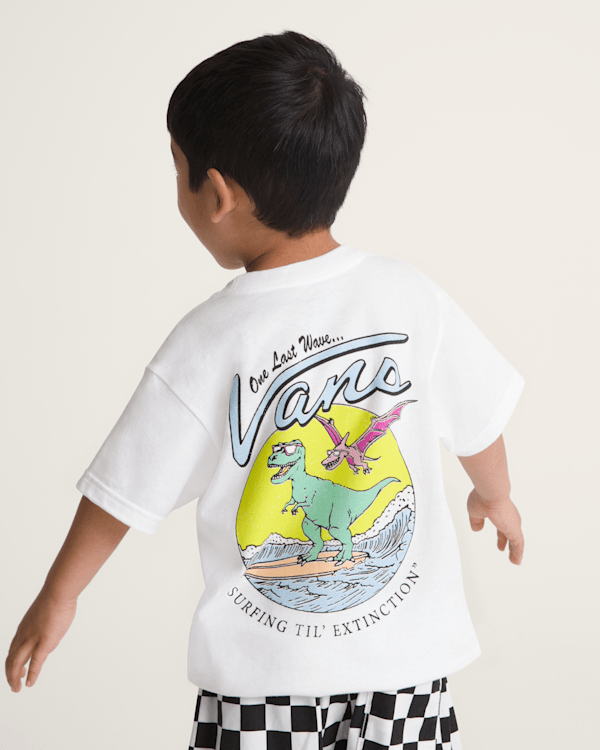 Little Kids Surfing Til Extinction T-Shirt