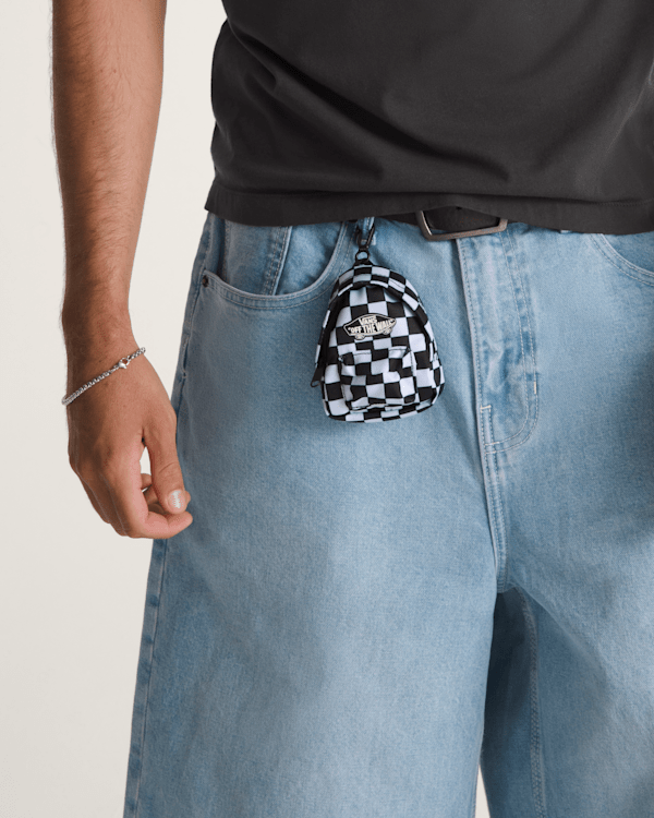 Micro Old Skool Checkerboard Bag Charm