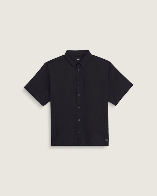 jsラックス ARMEN POPLINSKIPPER SHIRT Larkspur Solid Shirt en Black | Vans CA