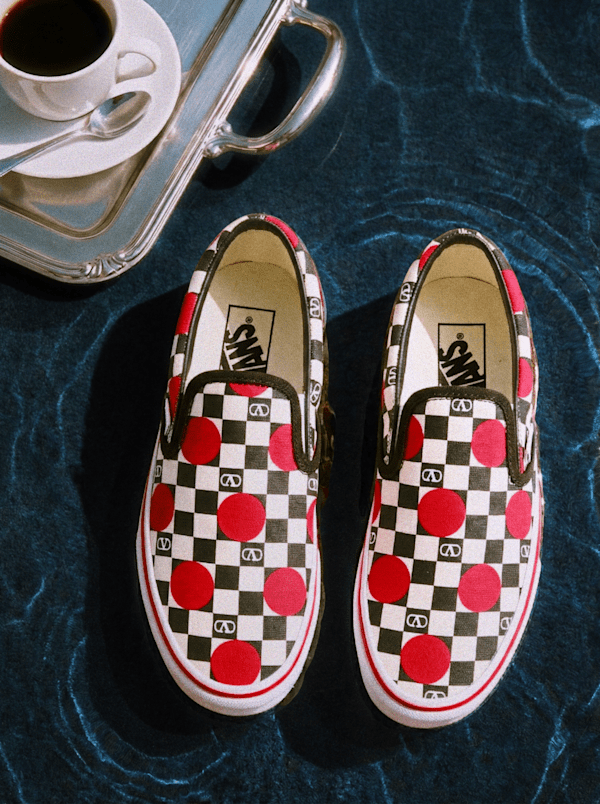 Valentino Garavani and Vans Classic Slip-On Checkerboard