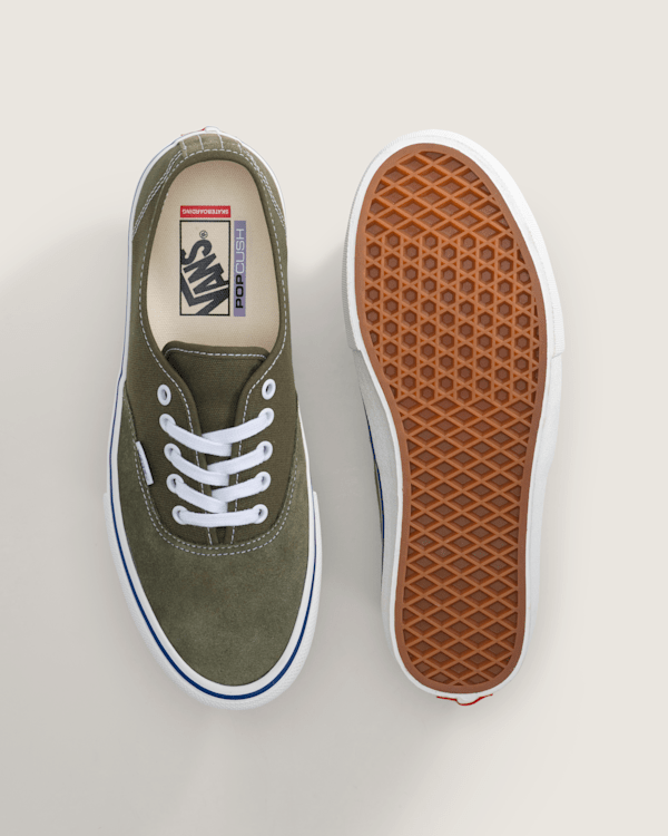 Skate Authentic Shoe in Mossy Olive Green | Vans display picture 1